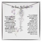 Birth Flower Necklace | Heartfelt Gift for Bonus Daughter from Stepmom or Stepdad
