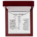 Birth Flower Necklace | Heartfelt Gift for Bonus Daughter from Stepmom or Stepdad