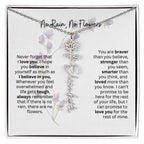 Birth Flower Necklace | Heartfelt Gift for Bonus Daughter from Stepmom or Stepdad