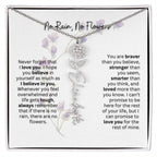Birth Flower Necklace | Heartfelt Gift for Bonus Daughter from Stepmom or Stepdad