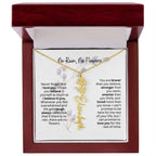 Birth Flower Necklace | Heartfelt Gift for Bonus Daughter from Stepmom or Stepdad