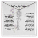 Birth Flower Necklace | Heartfelt Gift for Bonus Daughter from Stepmom or Stepdad