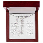Birth Flower Necklace | Heartfelt Gift for Bonus Daughter from Stepmom or Stepdad