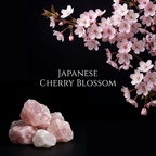 Rose Quartz Gemstone Body Oil — Cherry Blossom Shimmer Oil for Love & Self-Care