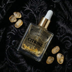 Citrine Gemstone Body Oil — Abundance & Prosperity Shimmer Oil with Patchouli & Pineapple