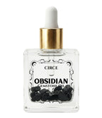 Black Obsidian Gemstone Body Oil — Protection & Grounding Shimmer Oil with Amber & Vanilla